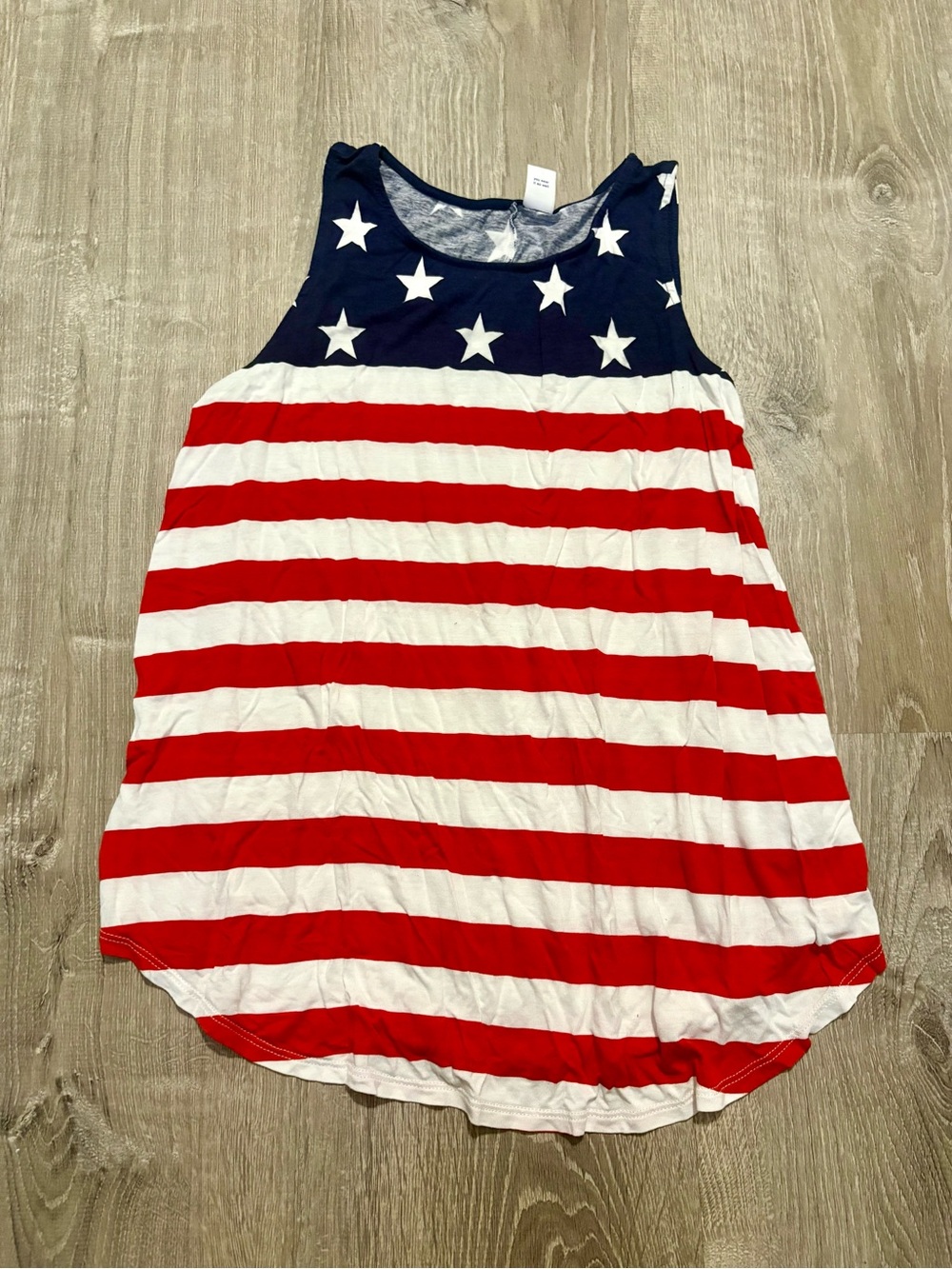Old Navy Red White and Navy Star Stripe Tank Top